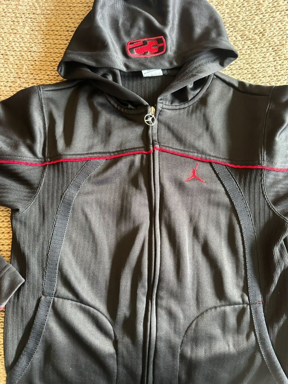 Air Jordan Logo #23 NWT Black Zip Up Hoodie Jacket Youth